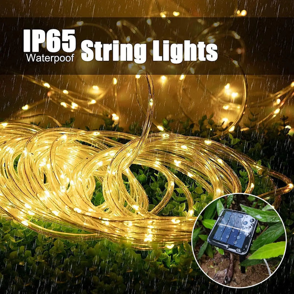 Solar-Powered LED String Lights