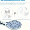 A set of multi-purpose stainless steel clog pick needles and a silicone cleaning brush for clearing blockages.