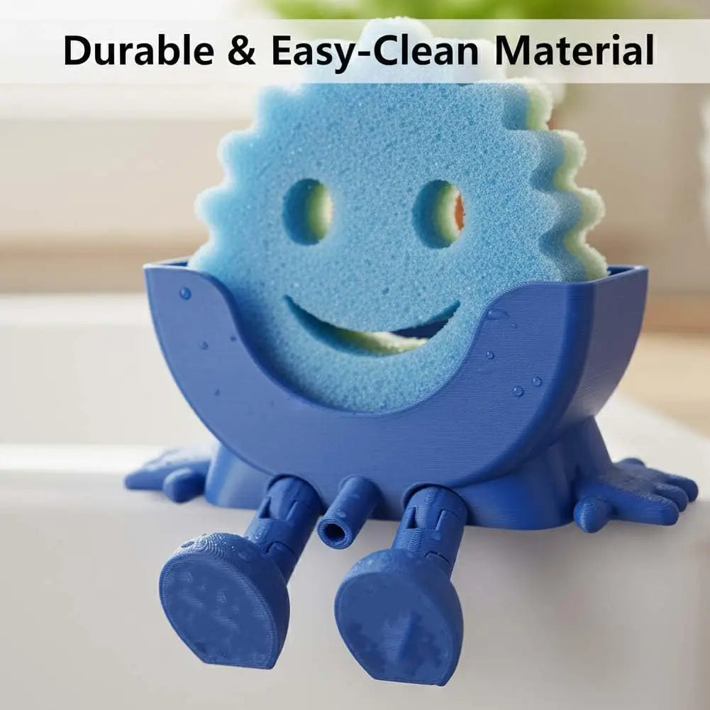 Hanging Sponge Holder with Drainage – Space-Saving Kitchen Sink Organizer