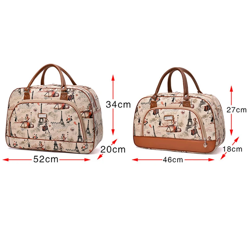 Floral Print Travel Duffle Bag for Women