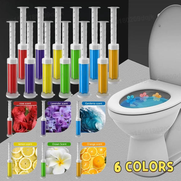 Blüten-Gel-Toilettenfrischer Tabletten – Lang anhaltender Duft (6 Düfte)