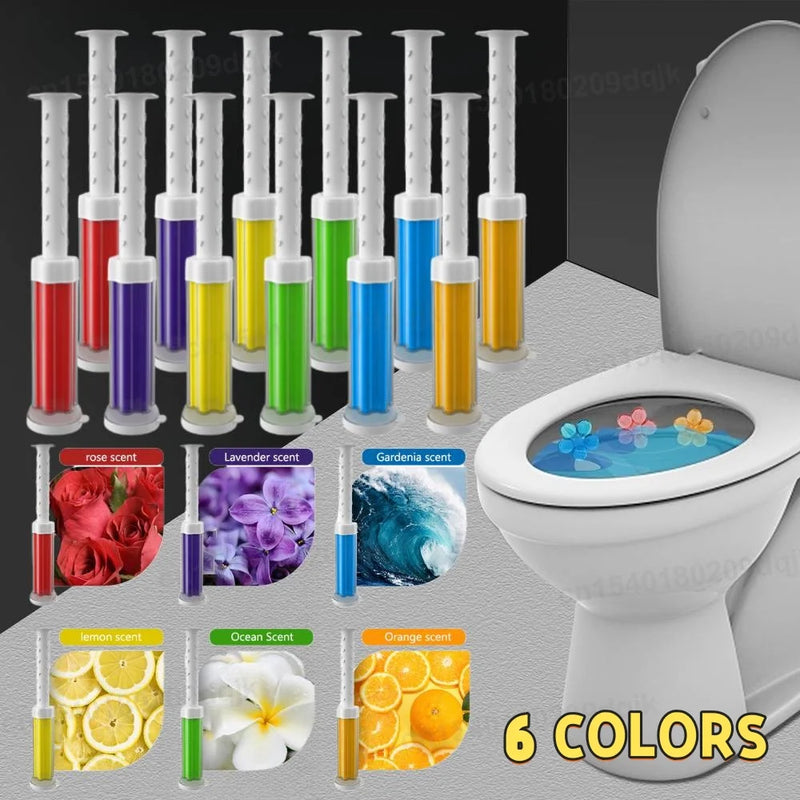 Floral Gel Toilet Freshener Tablets – Long-Lasting Deodorizer (6 Scents)