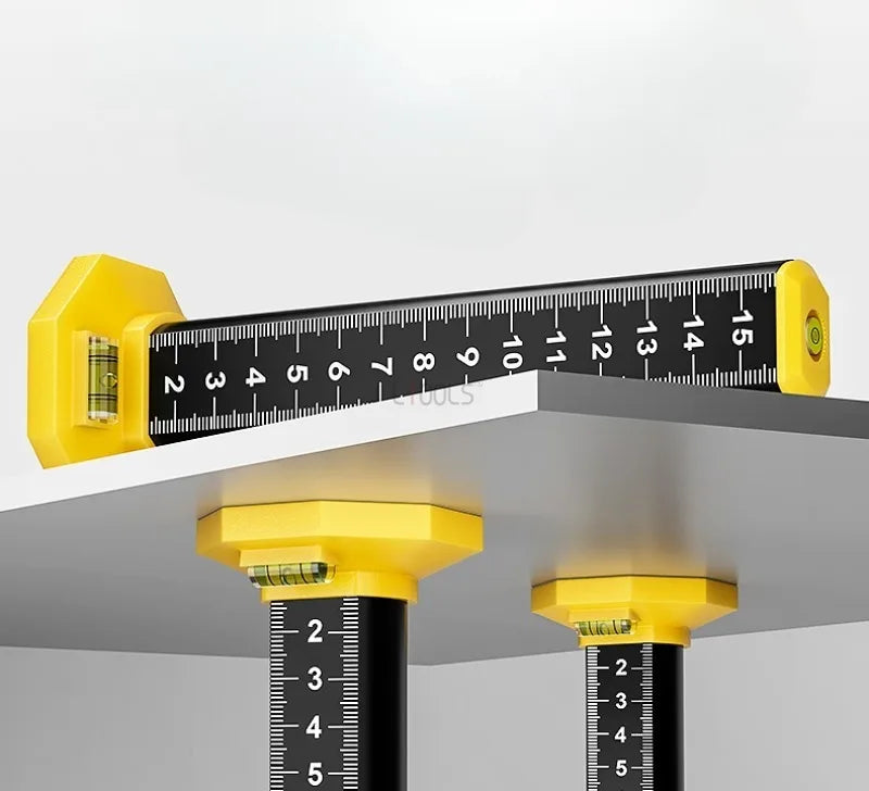 Magnetic Ceiling and Tile Leveling Ruler with Bubble Level
