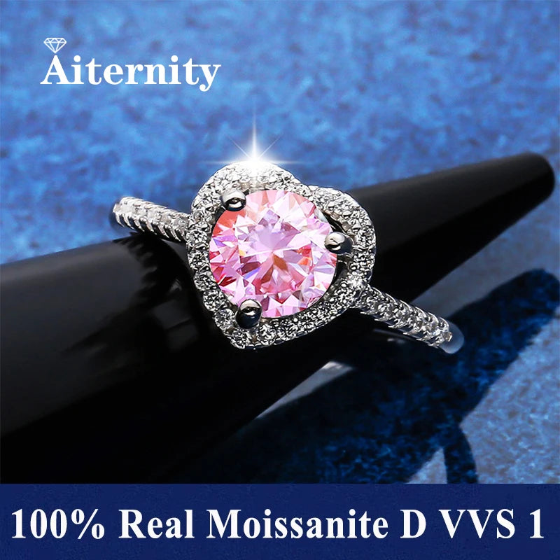 Adjustable Moissanite Ring with Tension Setting