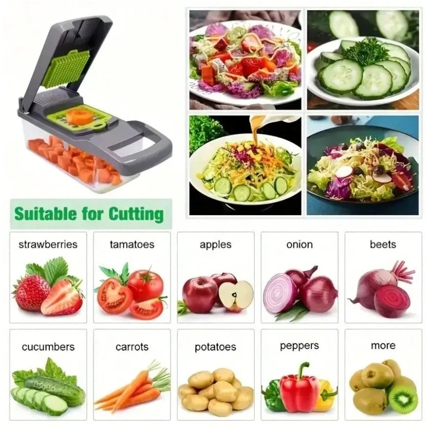 16-in-1 Professioneller Gemüse-Chopper & Slicer