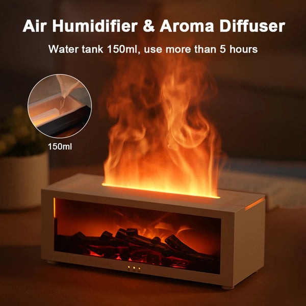 Flame Mist Diffuser with Remote Control
