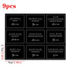 A set of 9 personal care products including shampoo, shower gel, conditioner, hand soap, body oil, and more in black packagin