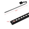 Black RGB LED car scanner light strip with remote control and various light modules