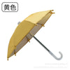 Yellow mini motorcycle phone umbrella with UV protection