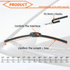 Universal Windshield Wiper Blades – J-Hook Fit, Multiple Sizes