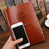 Vintage PU Leather Spiral Journal – Traveler's Notebook with Anchor Design