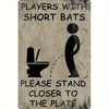 Vintage Metal Bathroom Sign - "This Is A Bathroom, Not An Internet Cafe"