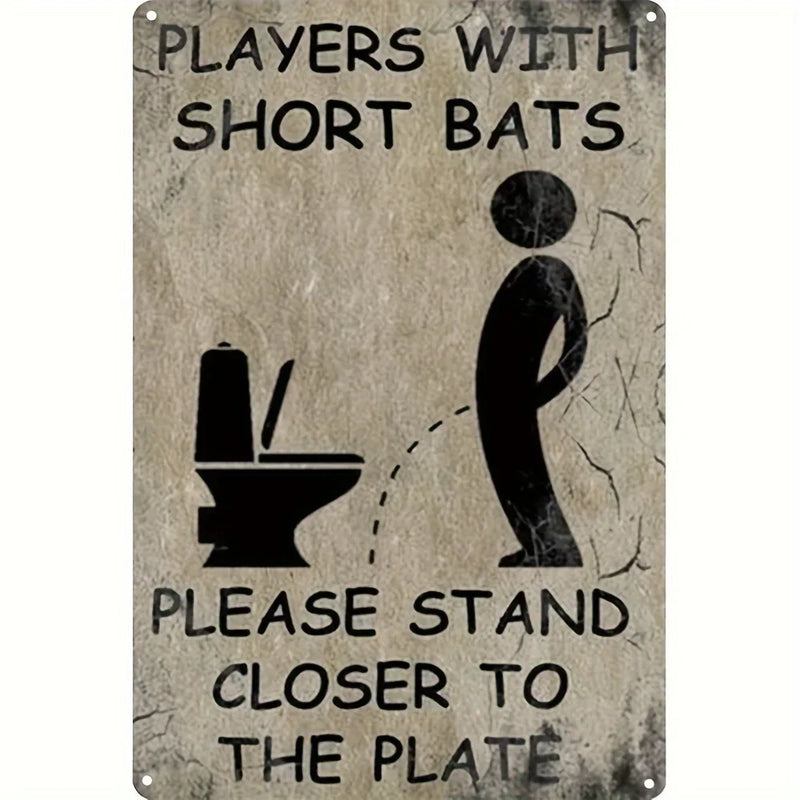 Vintage Metal Bathroom Sign - "This Is A Bathroom, Not An Internet Cafe"