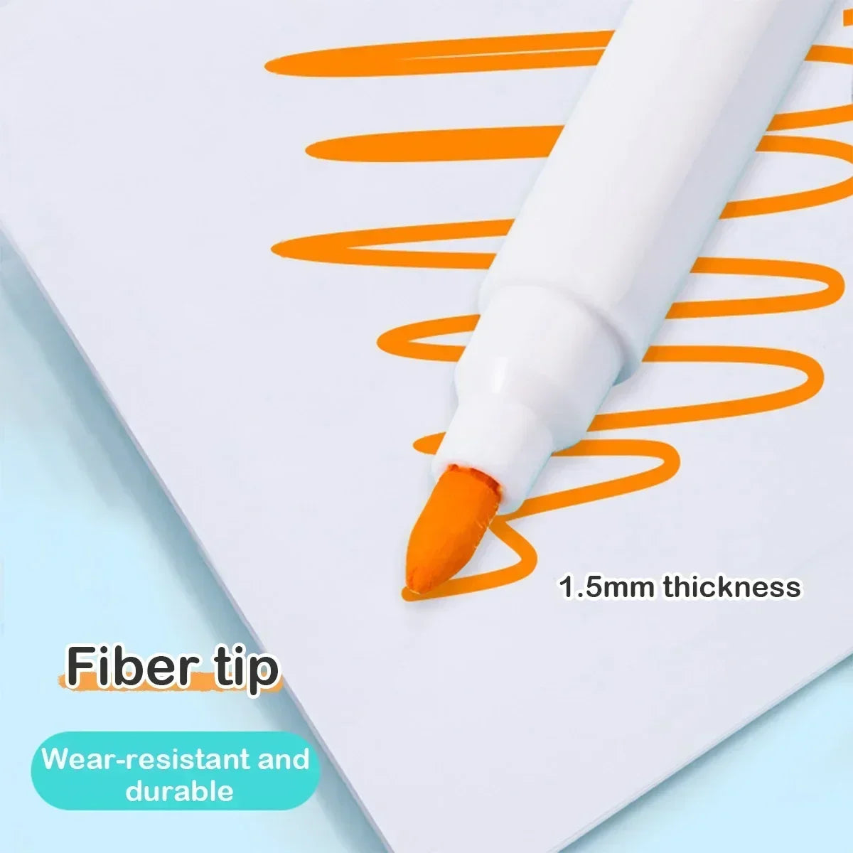 Magnetic Dry-Erase Pens with Refillable Ink, 8 Colors