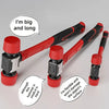 Ergonomic Double-Faced Rubber Mallet with Non-Slip Grip