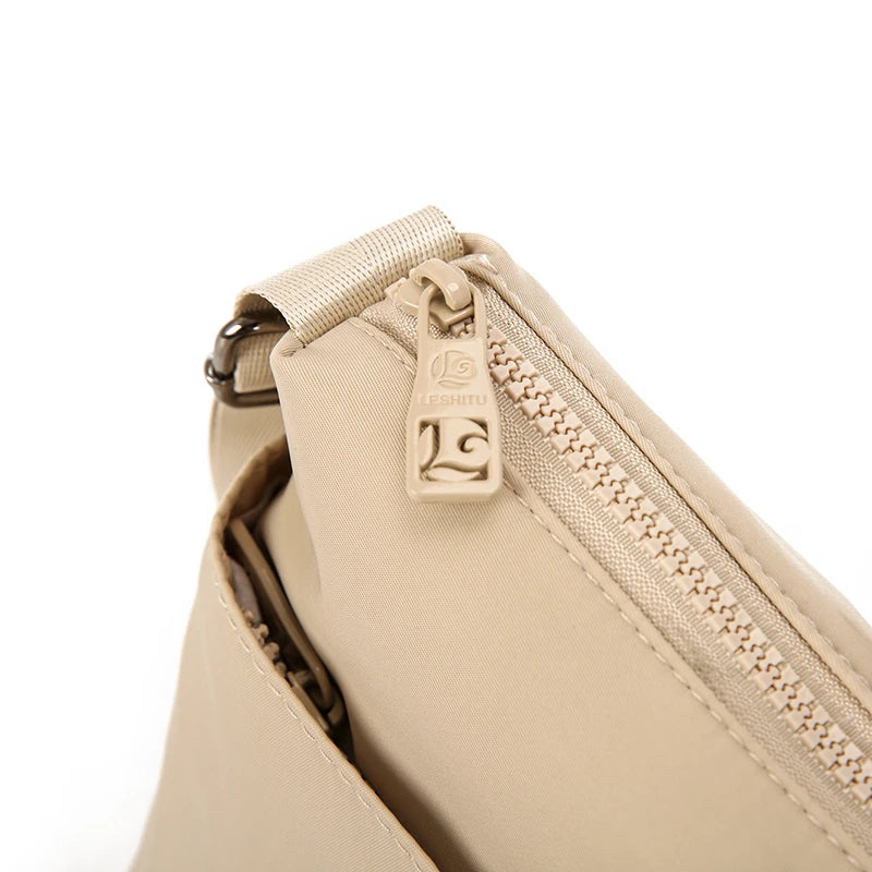 Minimalist Water-Resistant Nylon Crossbody Bag for Women