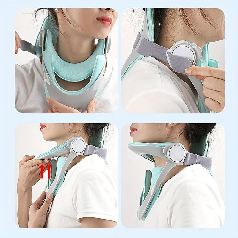 Ergonomic Neck Support Pillow with Adjustable Strap