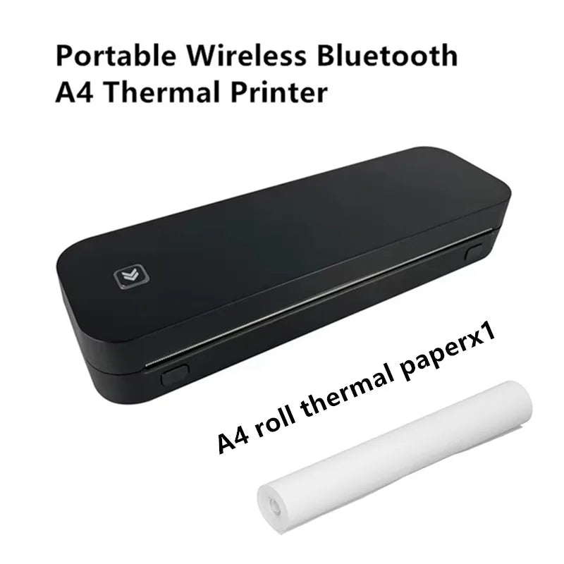 Portable A4 Thermal Printer with Bluetooth