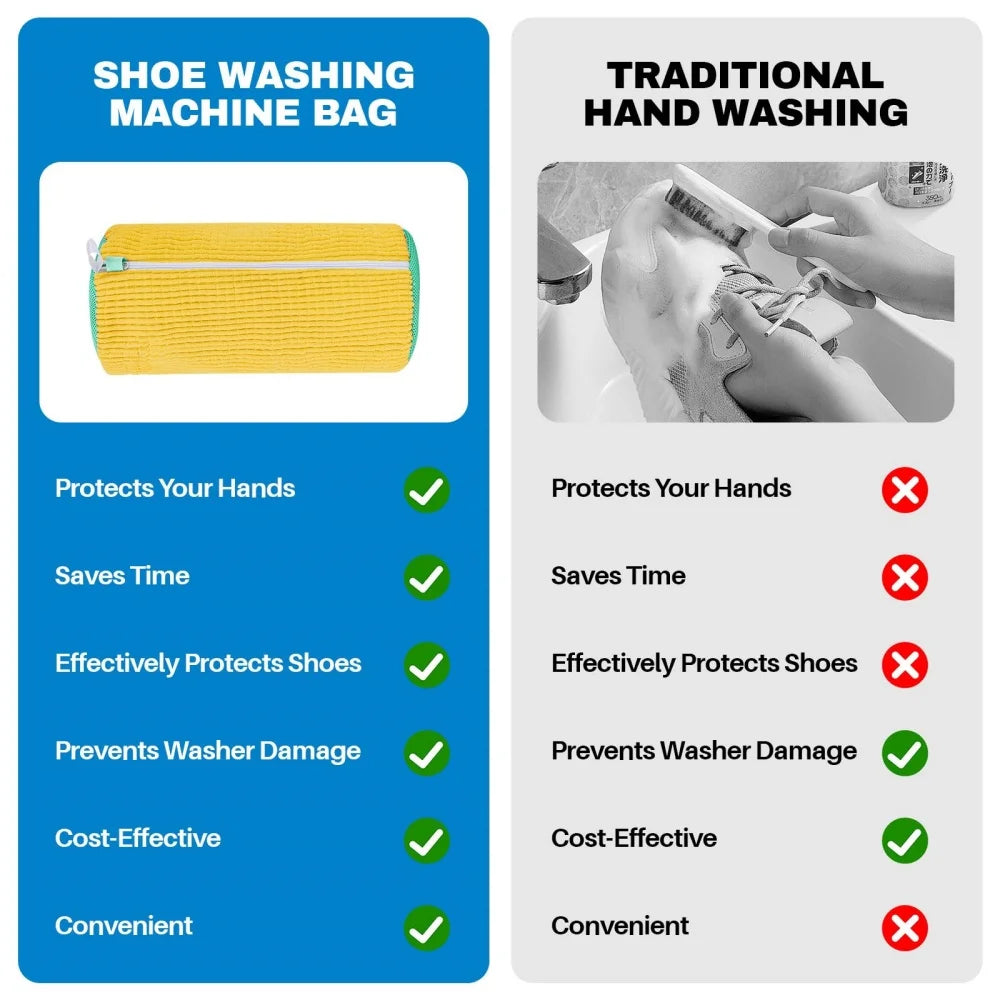 Reusable Shoe Cleaning Bags for Washer and Dryer