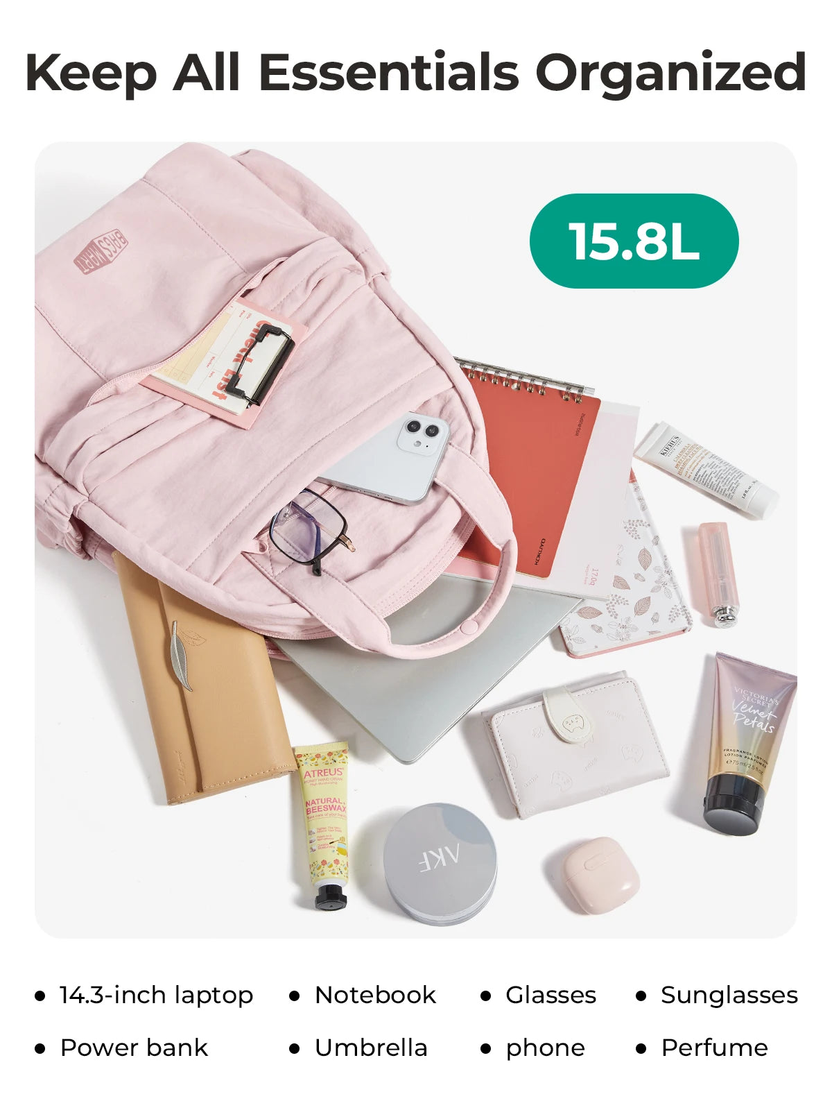 Lightweight Travel Laptop Backpack with Large Capacity