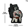 Knights Templar Cross Patch with Hook and Loop Backing