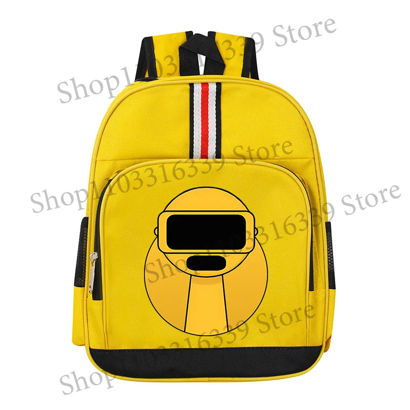 Sprunki Cartoon Backpack – Large Capacity Rucksack for Teens and Adults