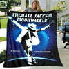 Michael Jackson Retro Print Coral Fleece Decke