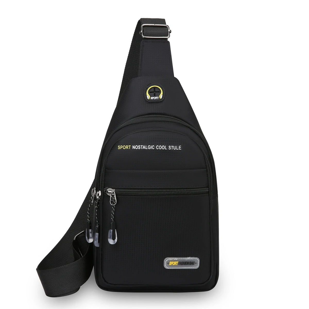 Men's Casual Crossbody Sling Bag with Multiple Pockets