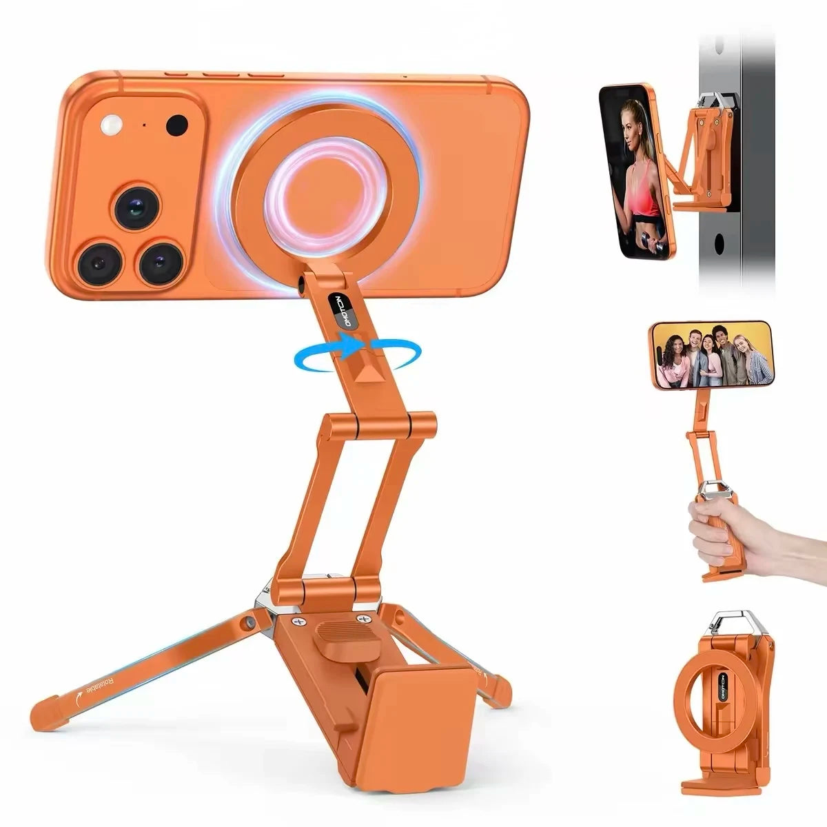 Magnetic Aluminum Phone Stand for Desk and Travel