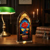 Acrylic Rose Gothic Arch Bookend for Bookshelf Decor