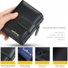 Vintage PU Leather Zipper Wallet for Men