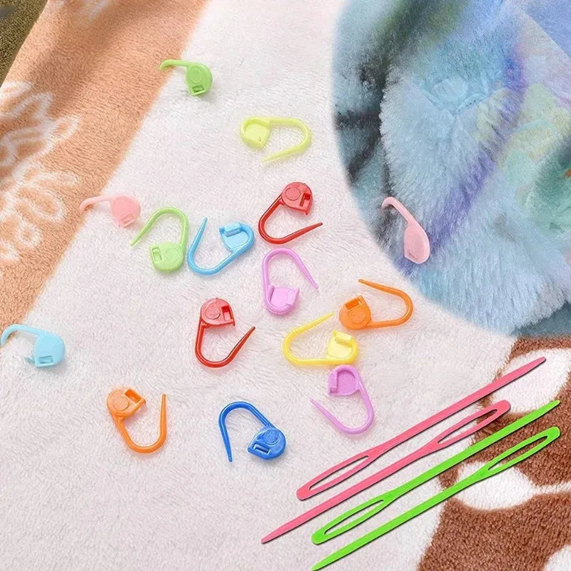 Complete Knitting & Sewing Needle Set with Stitch Markers