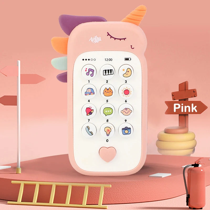 Interactive Baby Phone Toy with Teether and Sounds