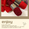 Chunky Alpaca Wool Knitting Yarn – 500g Multi-Color Set for Cozy Winter Projects