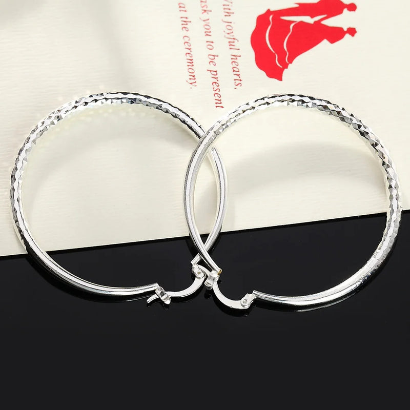 925 Sterling Silver Hoop Earrings