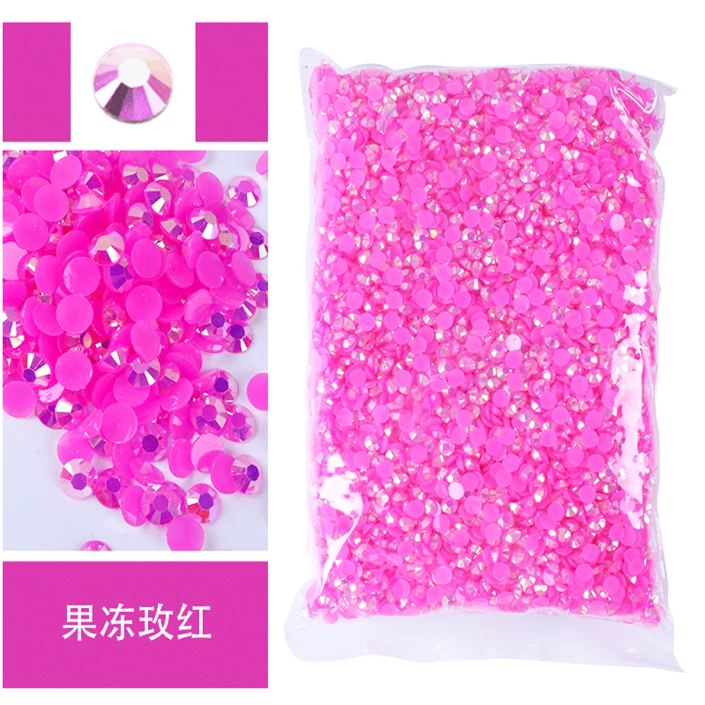 Jelly AB Flatback Resin Rhinestones (2-6mm)
