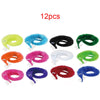 Twelve colorful fuzzy wiggly worm magic tricks with invisible strings