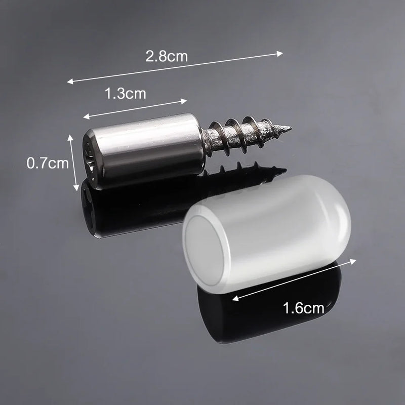 Self-Tapping Shelf Support Pins with Non-Slip Silicone Sleeves