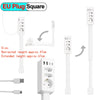 Rotating Wall Plug Extender with Adjustable Length and USB Ports