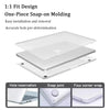 Clear Hard Shell Case for MacBook Pro with Keyboard Cover & Screen Protector