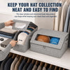 Large Capacity Hat Storage Box with Clear Window