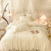 Princess Chiffon Duvet Cover with Romantic Ruffles