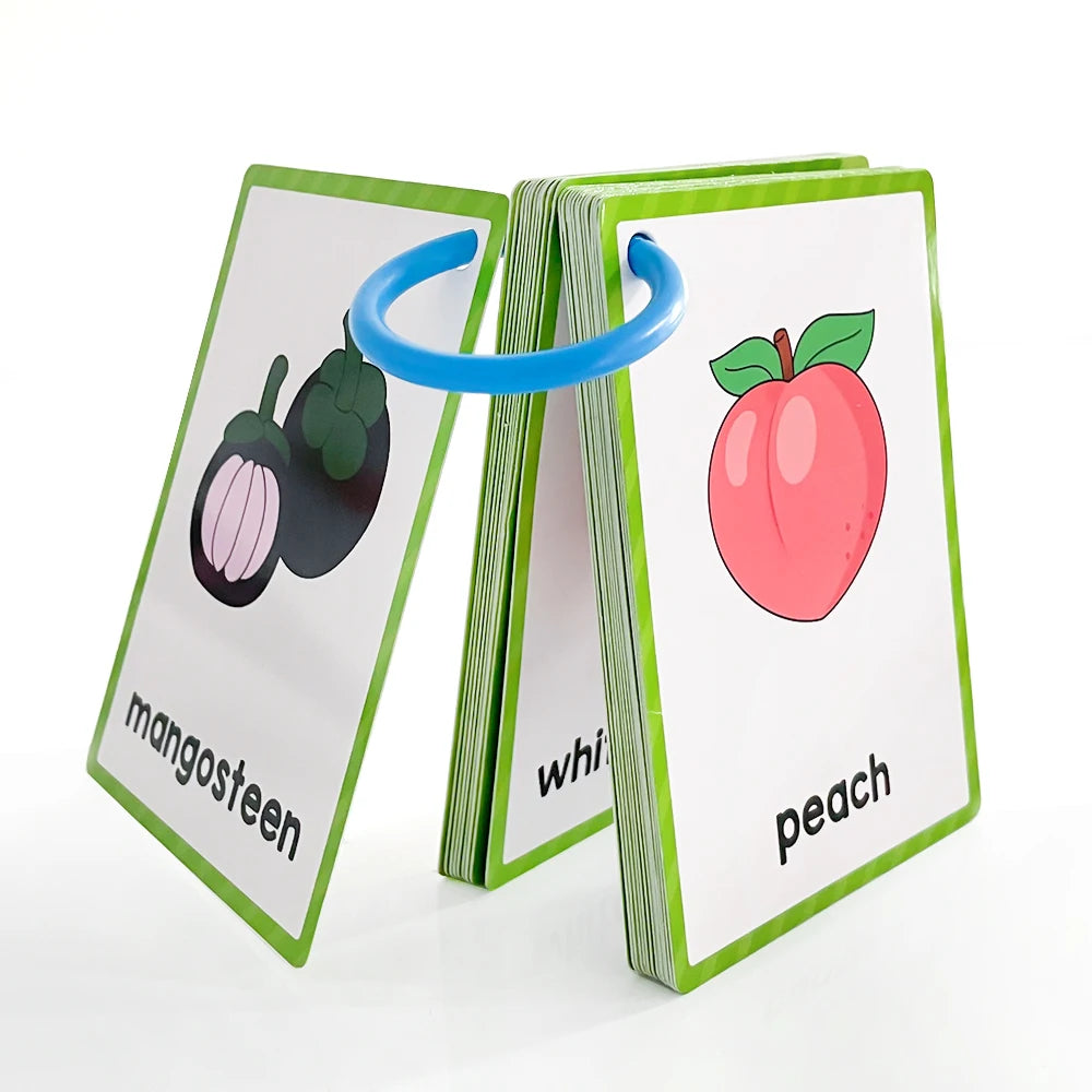 Early Learning Flash Cards for Kids – Colors, Shapes, Numbers, Fruits, Vegetables & Food