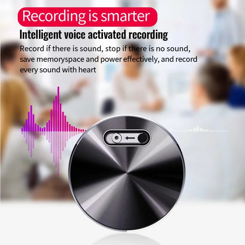 Compact Voice-Activated Recorder with Built-in Magnet