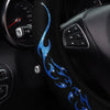 Flame Totem Fabric Steering Wheel Cover (Fits 14.5-15 Inch)