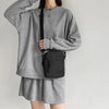 Minimalist Solid Color Crossbody Sling Bag for Men and Women