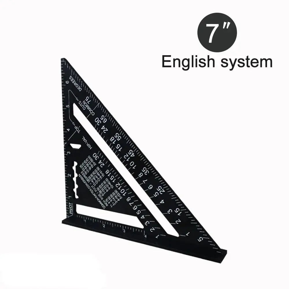 7-Inch Aluminum Alloy Triangle Speed Square Ruler