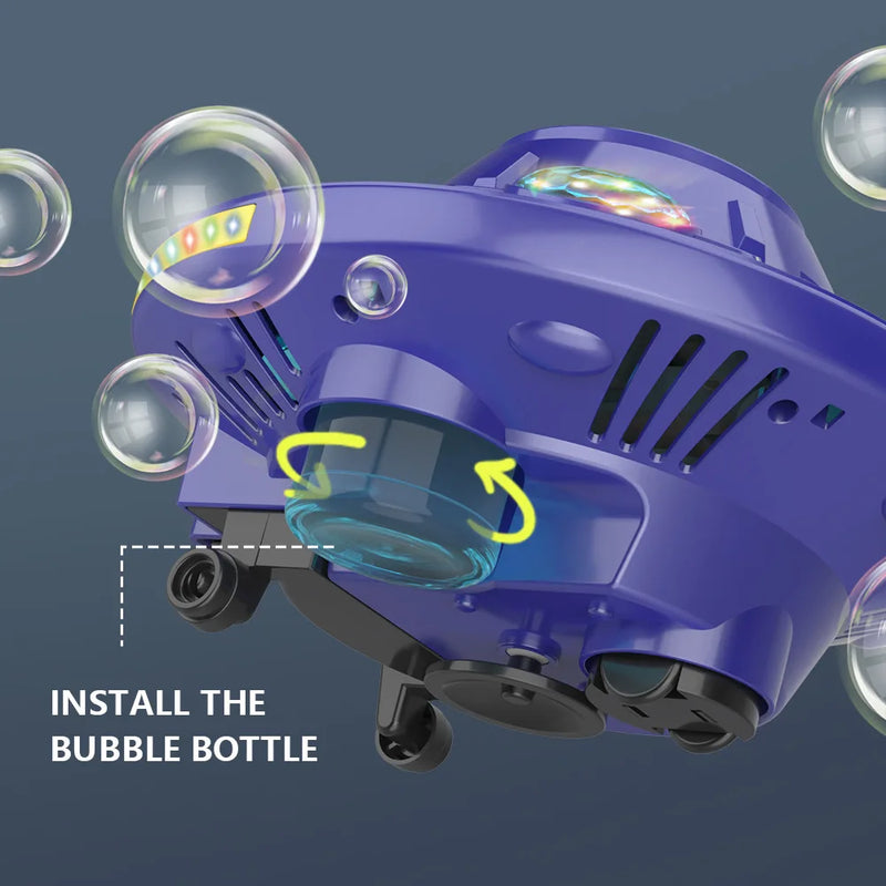 Automatic UFO Bubble Machine with LED Lights