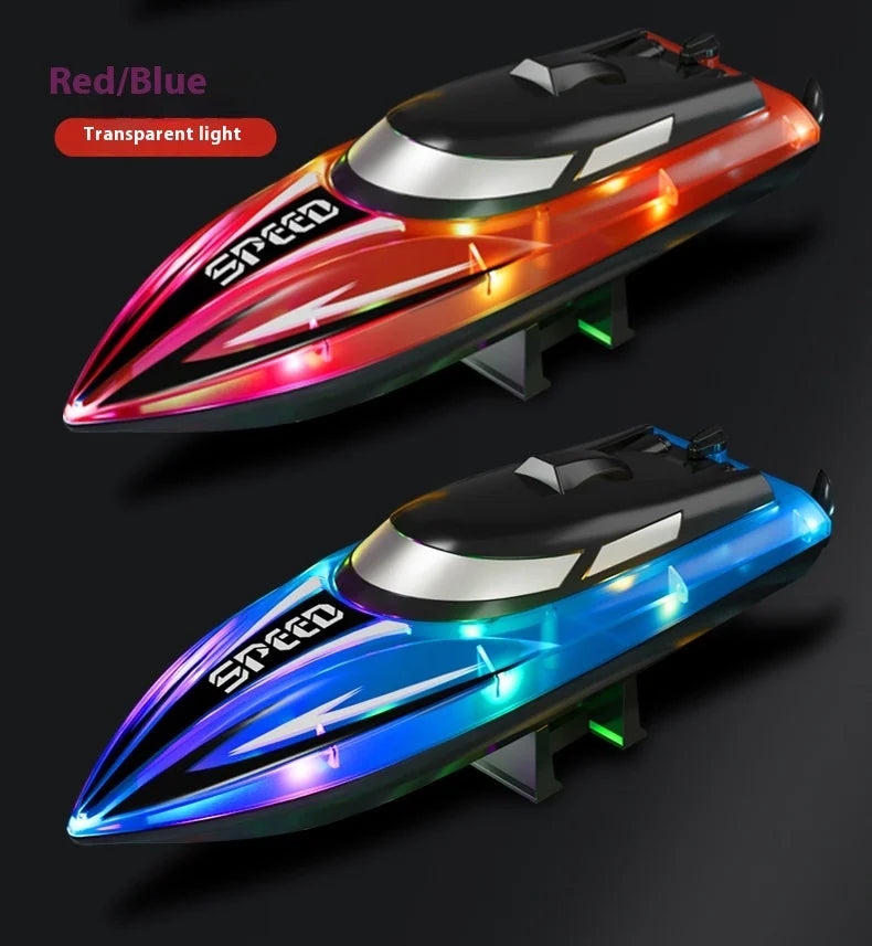 High-Speed Remote Control Speedboat with Double Propellers