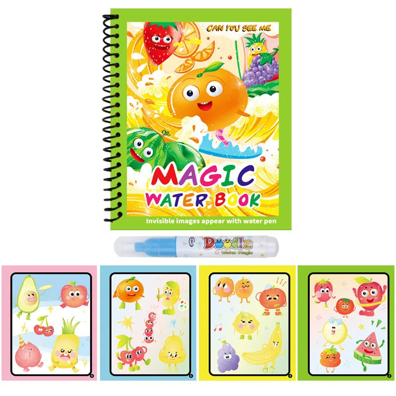 Reusable Water Drawing Book with Refillable Pen